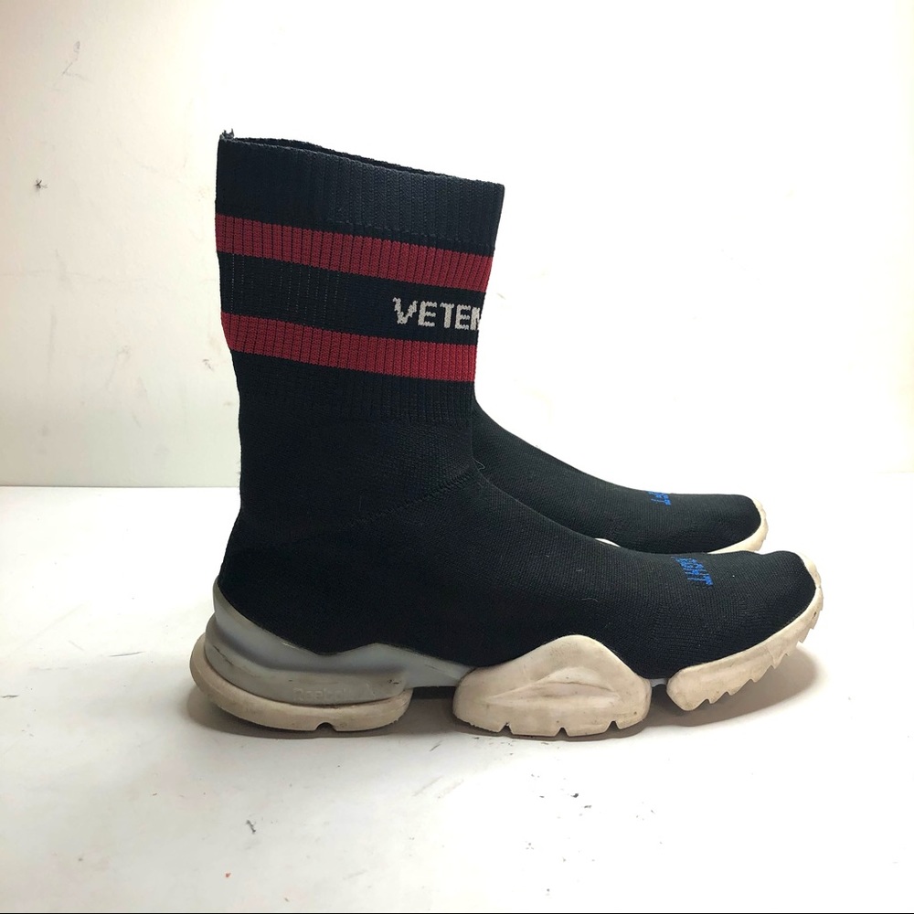 vetements x reebok sock runner black size 9